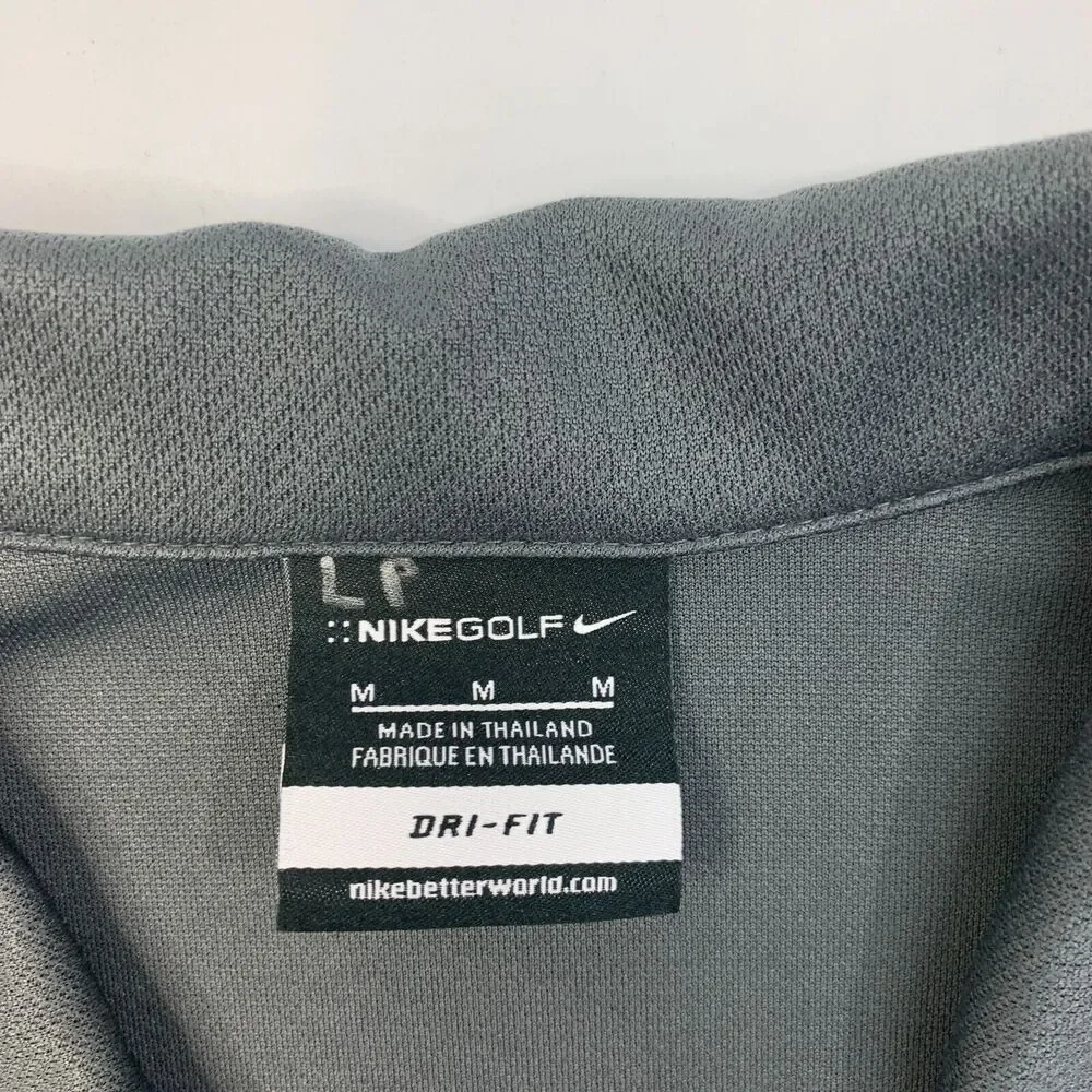 Nike Golf Shirt Mens M Medium Gray Arizona Diamondback D Backs Performance Golf